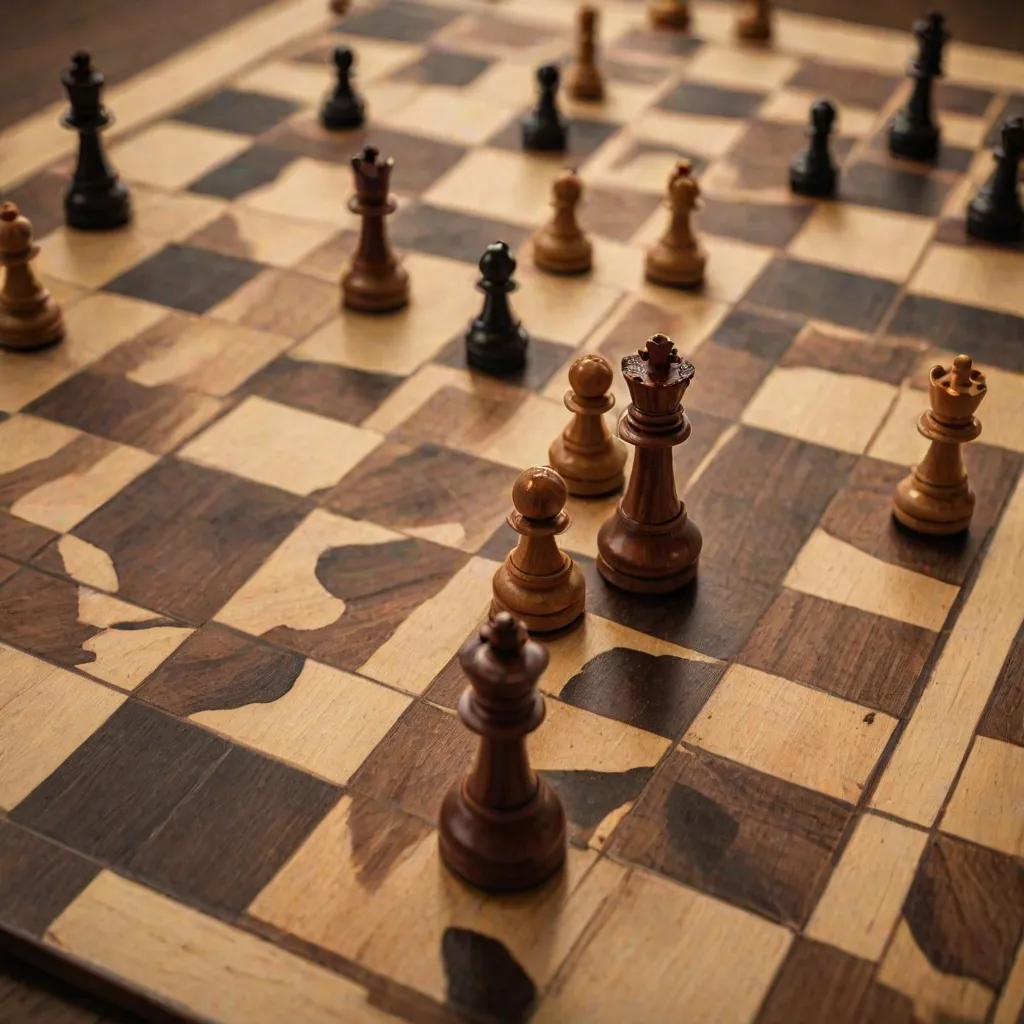 Jak wygląda ustawienie króla w szachach?